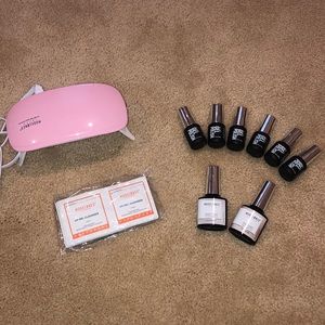 UV Gel Nail Light With 6 Polishes